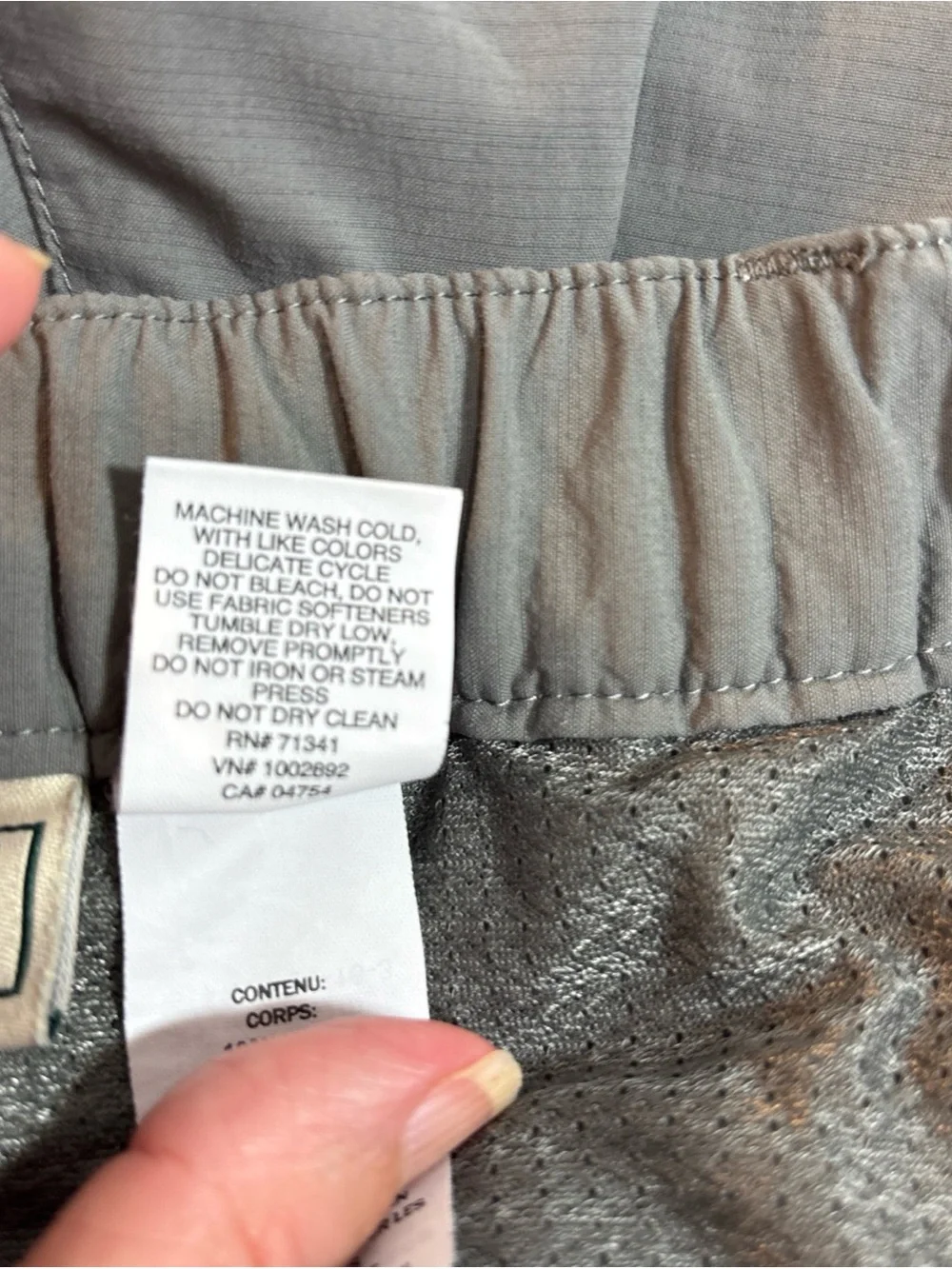 L.L. Bean lightweight gray